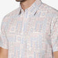 Pink Printed Slim Fit Casual Shirt | Greenfibre