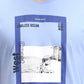 Sky Blue Printed Slim Fit T-Shirt | Greenfibre