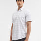 White Checked Smart Fit Semi Casual Shirt | Greenfibre