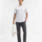 White Checked Smart Fit Semi Casual Shirt | Greenfibre