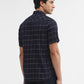 Navy Blue Checked Smart Fit Semi Casual Shirt | Greenfibre