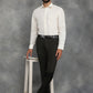 Light Yellow Striped Regular Fit Formal Shirt | GreenFibre