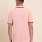 Peach Solid Slim Fit Polo T-Shirt | Greenfibre