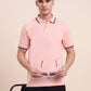 Peach Solid Slim Fit Polo T-Shirt | Greenfibre