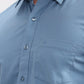 Blue Solid Smart Fit Semi Casual Shirt | Greenfibre