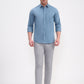 Blue Solid Smart Fit Semi Casual Shirt | Greenfibre