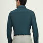 Teal Green Solid Slim Fit Party Wear Shirt | Greenfire