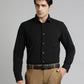 Black Solid Slim Fit Party Wear Shirt | Greenfibre