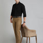 Black Solid Slim Fit Party Wear Shirt | Greenfibre