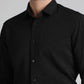 Black Solid Slim Fit Party Wear Shirt | Greenfibre
