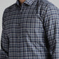 Blue Checked Slim Fit Formal Shirt | Greenfibre