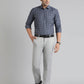 Blue Checked Slim Fit Formal Shirt | Greenfibre