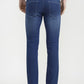 Mid Blue Solid Narrow Fit Jeans | Greenfibre