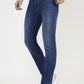Mid Blue Solid Narrow Fit Jeans | Greenfibre
