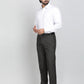 Coffee Brown Checked Slim Fit Formal Trouser | Greenfibre