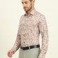 Pink & Brown Printed Slim Fit Party Wear Shirt | Wyre