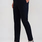 Navy Blue Solid Neo Fit Casual Trouser | Greenfibre