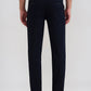 Navy Blue Solid Neo Fit Casual Trouser | Greenfibre