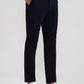 Navy Blue Solid Neo Fit Casual Trouser | Greenfibre