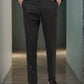 Brown Solid Super Slim Fit Formal Trouser | Greenfibre