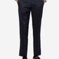 Navy Blue Solid Super Slim Fit Formal Trouser | Greenfibre