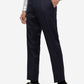 Navy Blue Solid Super Slim Fit Formal Trouser | Greenfibre