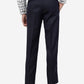 Navy Blue Solid Super Slim Fit Formal Trouser | Greenfibre