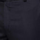 Navy Blue Solid Super Slim Fit Formal Trouser | Greenfibre