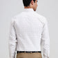 White & Fawn Checked Regular Fit Formal Shirt | Greenfibre