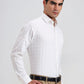 White & Fawn Checked Regular Fit Formal Shirt | Greenfibre