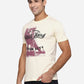 Cream Printed Slim Fit T-Shirt | Greenfibre