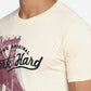 Cream Printed Slim Fit T-Shirt | Greenfibre