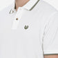 White Solid Slim Fit Polo T-Shirt | Greenfibre