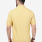 Pineapple Yellow Solid Smart Fit Semi Casual Shirt | Greenfibre