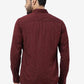 Maroon Printed Smart Fit Semi Casual Shirt | Greenfibre