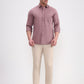 Peach Solid Smart Fit Semi Casual Shirt | Greenfibre