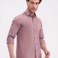 Peach Solid Smart Fit Semi Casual Shirt | Greenfibre