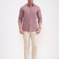 Peach Solid Smart Fit Semi Casual Shirt | Greenfibre