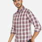 Multicolor Checked Slim Fit Semi Casual Shirt | Greenfibre