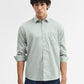 Mint Green Solid Smart Fit Semi Casual Shirt | Greenfibre