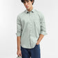 Mint Green Solid Smart Fit Semi Casual Shirt | Greenfibre