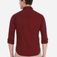 Maroon Solid Slim Fit Semi Casual Shirt | Greenfibre