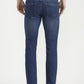 Mid Indigo Blue Solid Narrow Fit Jeans | Greenfibre