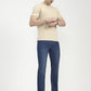Mid Indigo Blue Solid Narrow Fit Jeans | Greenfibre