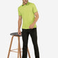 Green Printed Slim Fit Polo T-Shirt | Greenfibre