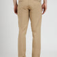 Beige Solid Neo Fit Casual Trouser | Greenfibre