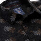 Black Printed Slim Fit Casual Shirt | Greenfibre