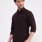 Brown Solid Smart Fit Semi Casual Shirt | Greenfibre