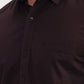 Brown Solid Smart Fit Semi Casual Shirt | Greenfibre