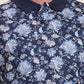 Navy Blue Printed Slim Fit Polo T-Shirt | Greenfibre